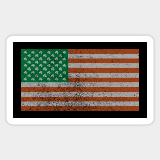 Irish American Flag (faded) Sticker